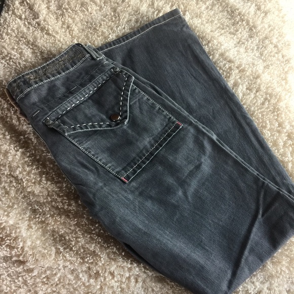 GARDEN OF EARTHLY DELIGHTS MEN’S GRAY JEANS W-30” - Picture 1 of 8